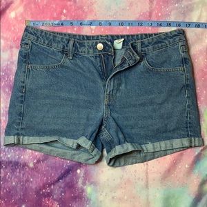 H&M Denim Mom Shorts Size 8